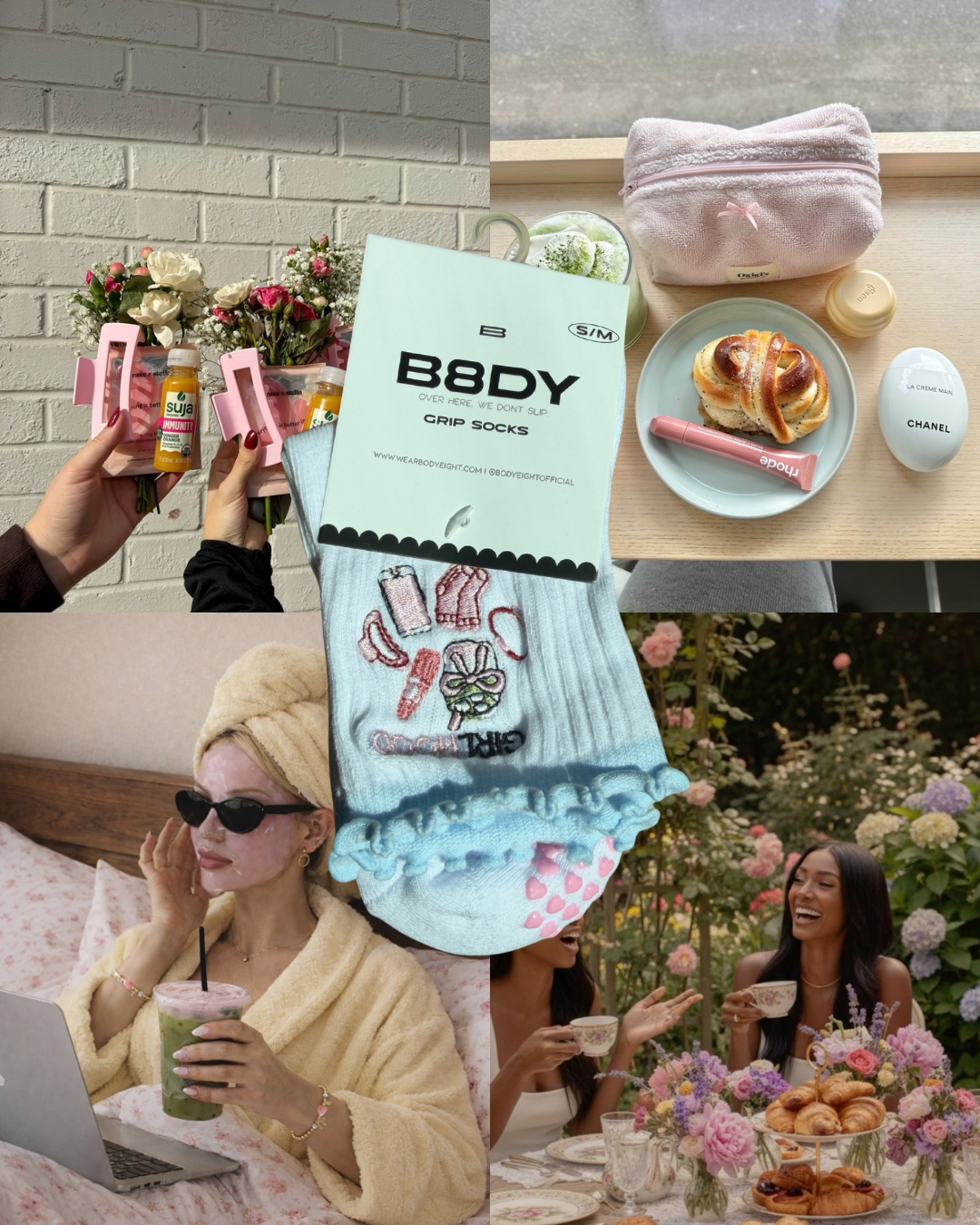 GirlHood Grip Socks