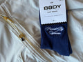 PBW Navy Blue Crew Sock
